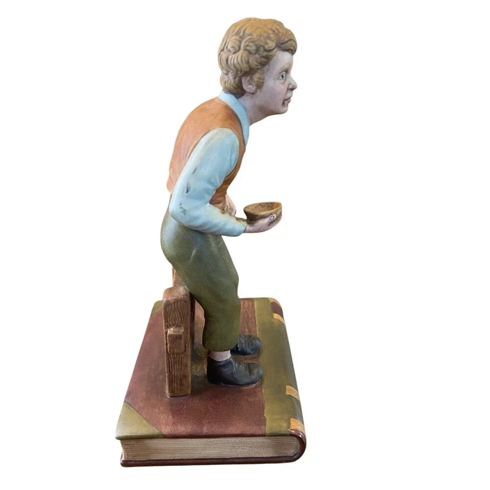 RARE Aynsley England fine Porcelain OLIVER TWIST -1977 Charles‎ Dickens Series.